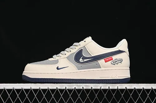 All Categories Nk Air Force 1 Air Force Series Nk Air Force 1 Low Air Force Low Nike Air Force 1'07 Low Supreme Joint Night Blue Air Force One Customized Casual Sneakers SM6668-112